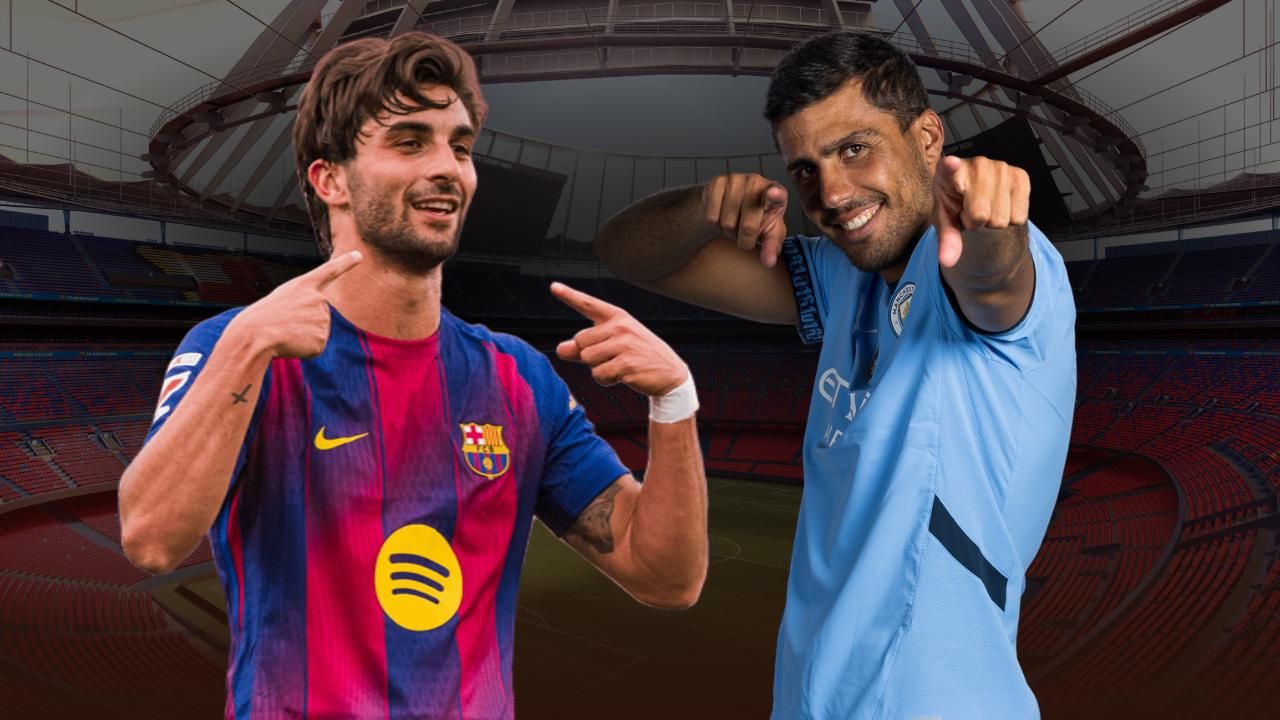 Ferran Torres y Rodri Hernández en un fotomontaje