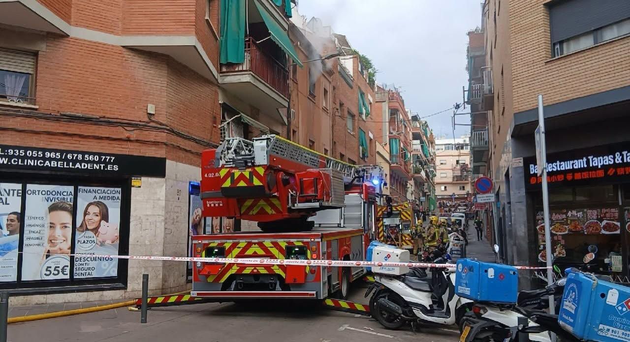 Incendio en Santa Coloma