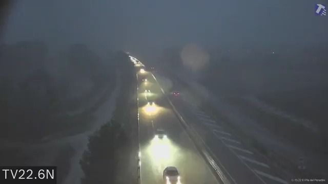 Vídeo del SCT con las lluvias en la AP-7