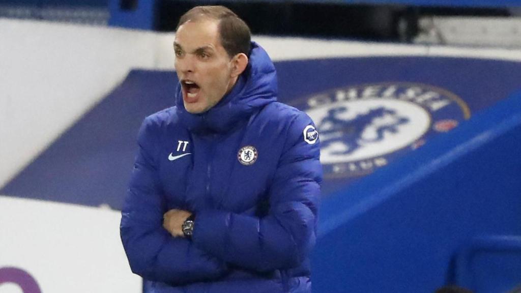 Tuchel grita a los jugadores del Chelsea