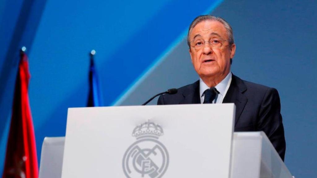 Florentino Pérez en la asamblea del Real Madrid / EFE