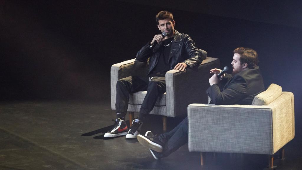 Gerard Piqué e Ibai Llanos, en la presentación de KOI, equipo de eSports