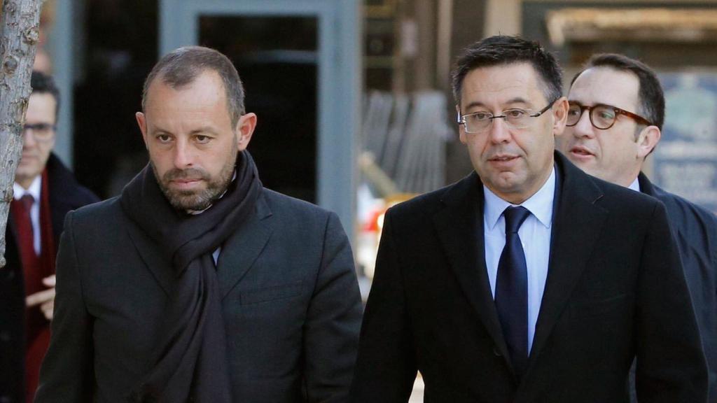 Sandro Rosell y Josep Maria Bartomeu en una imagen de archivo / EFE