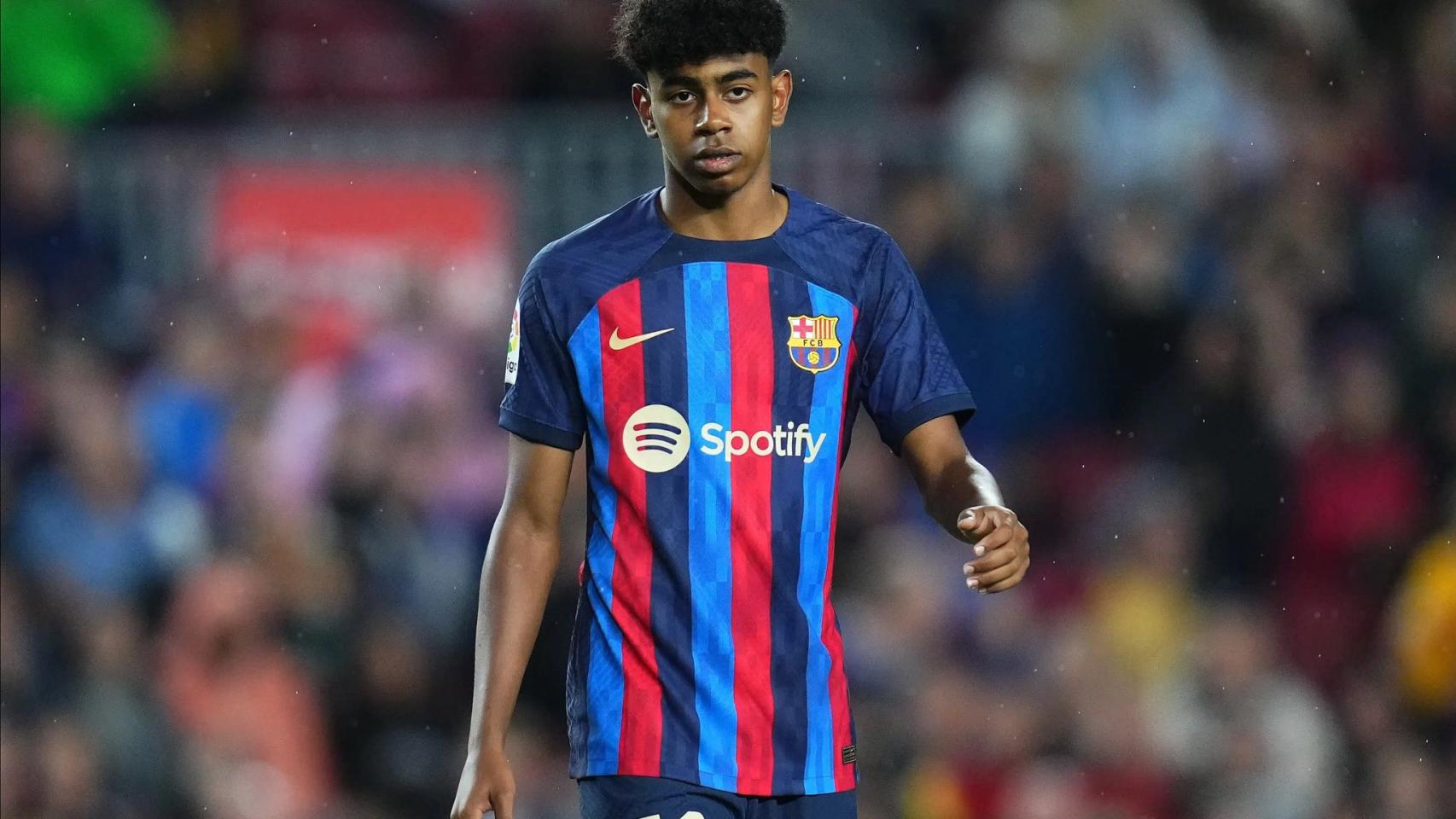 Lamine Yamal, durante el Barça Betis en el Camp Nou / REDES