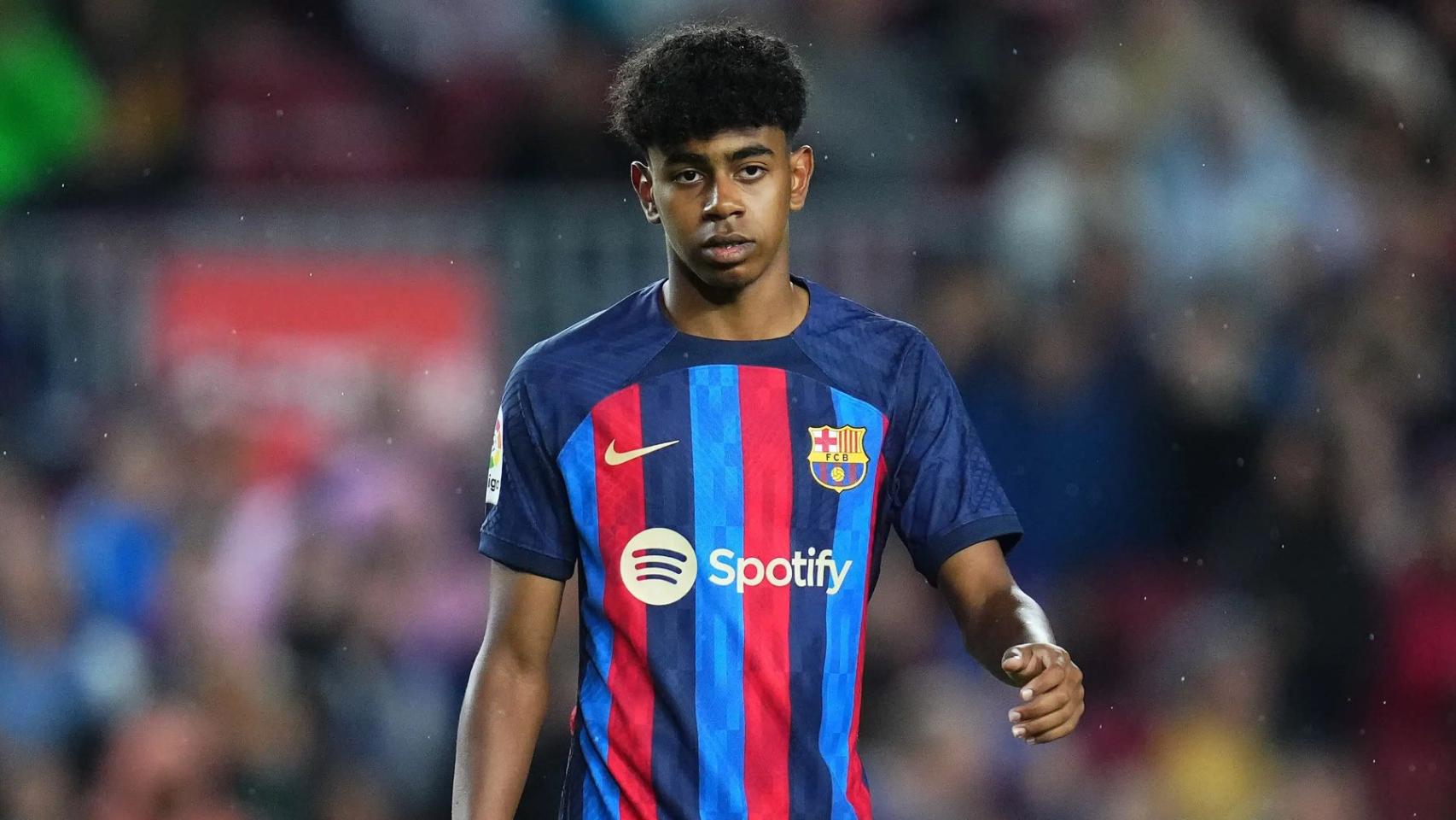 Lamine Yamal, durante el Barça Betis en el Camp Nou / REDES