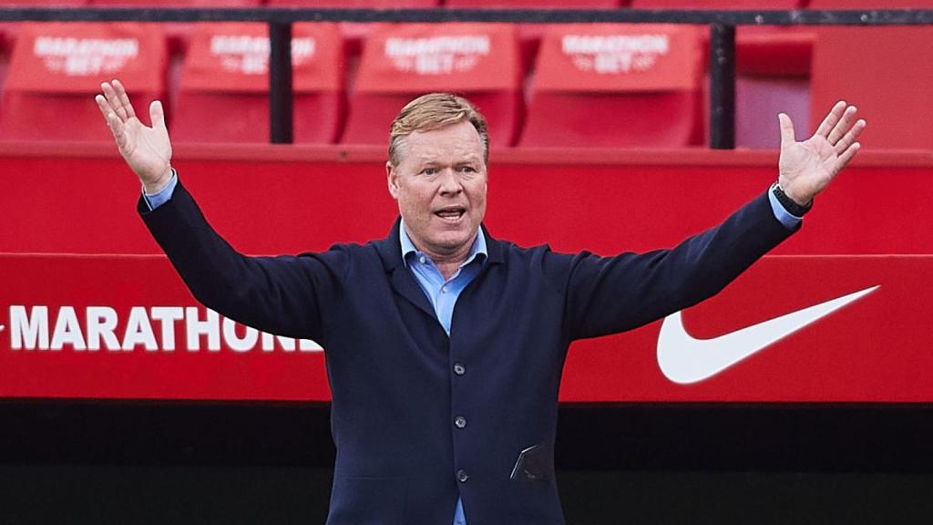 Koeman, en un instante del partido contra el Sevilla | EFE