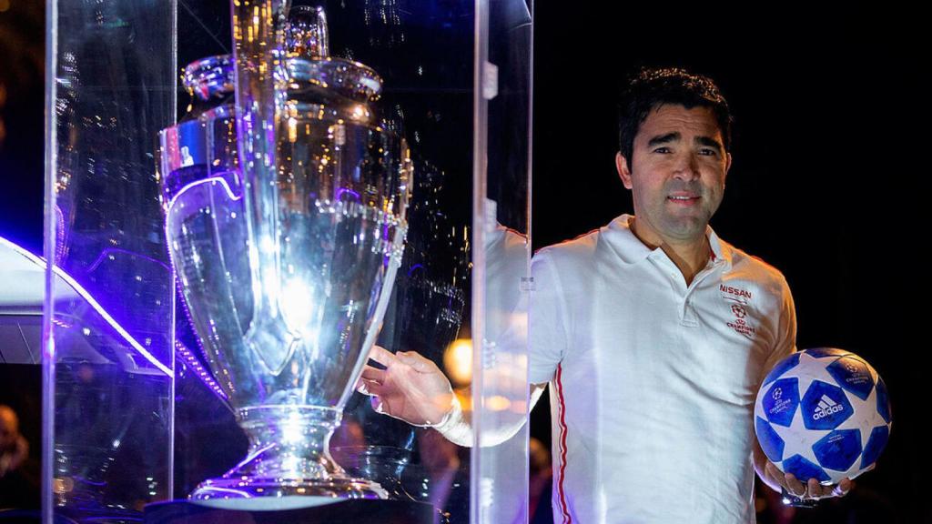 Deco, exjugador del Barça, en un acto promocional de la Champions League / EFE