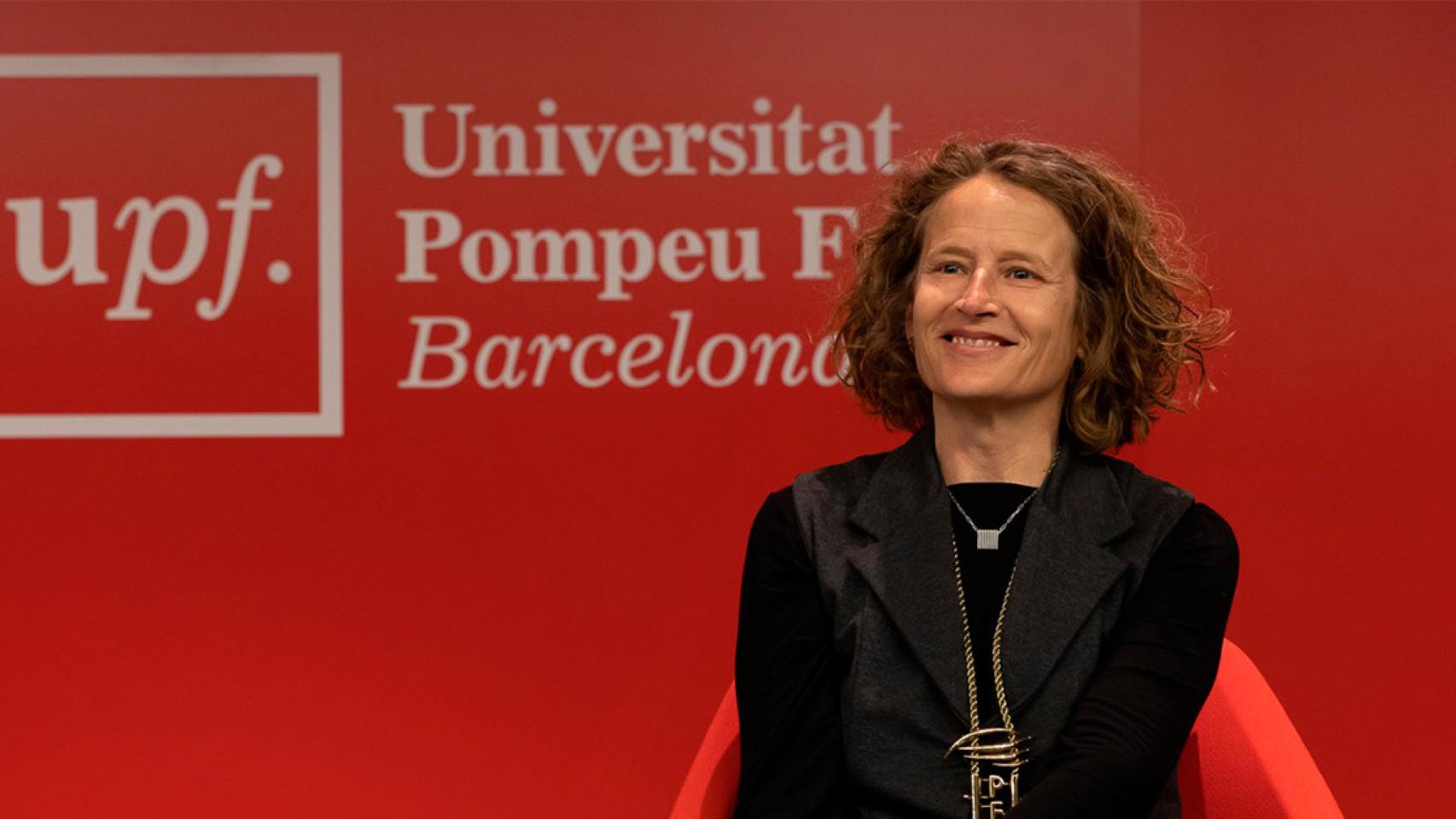 La nueva rectora de la Universidad Pompeu Fabra (UPF), Laia de Nadal, durante su toma de posesión / UPF