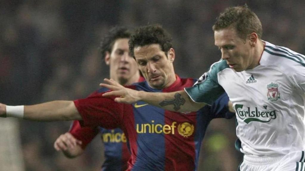 El Barça cayó ante el Liverpool en octavos de final de la Champions en 2007
