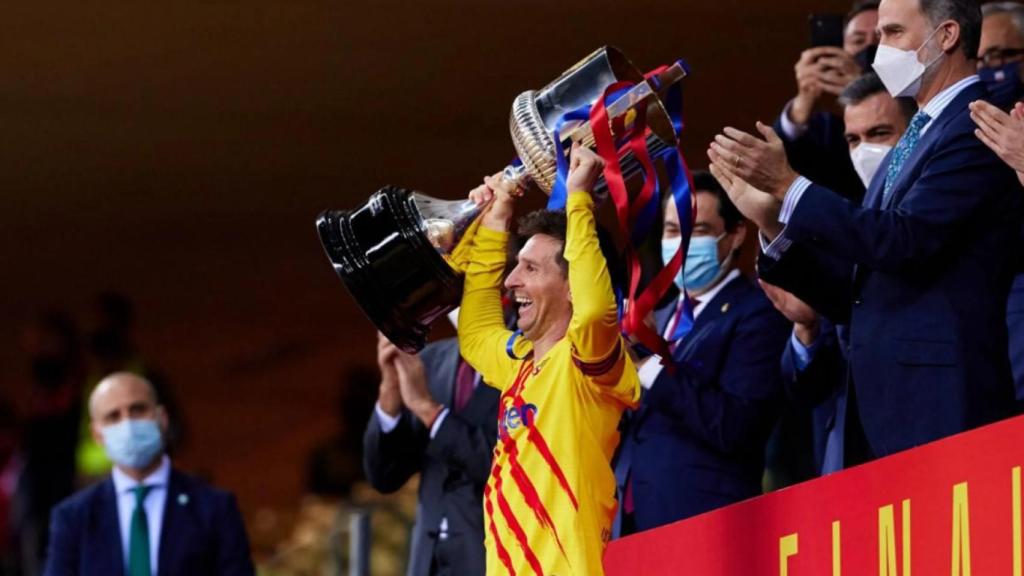 Messi levantando la Copa del Rey / FC Barcelona