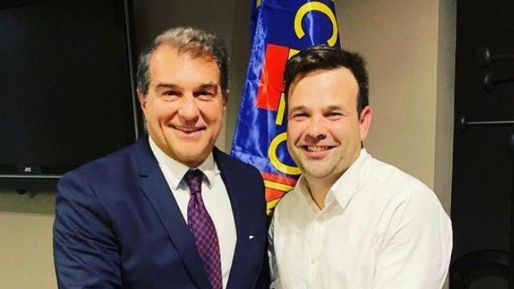 Joan Laporta con José Elías