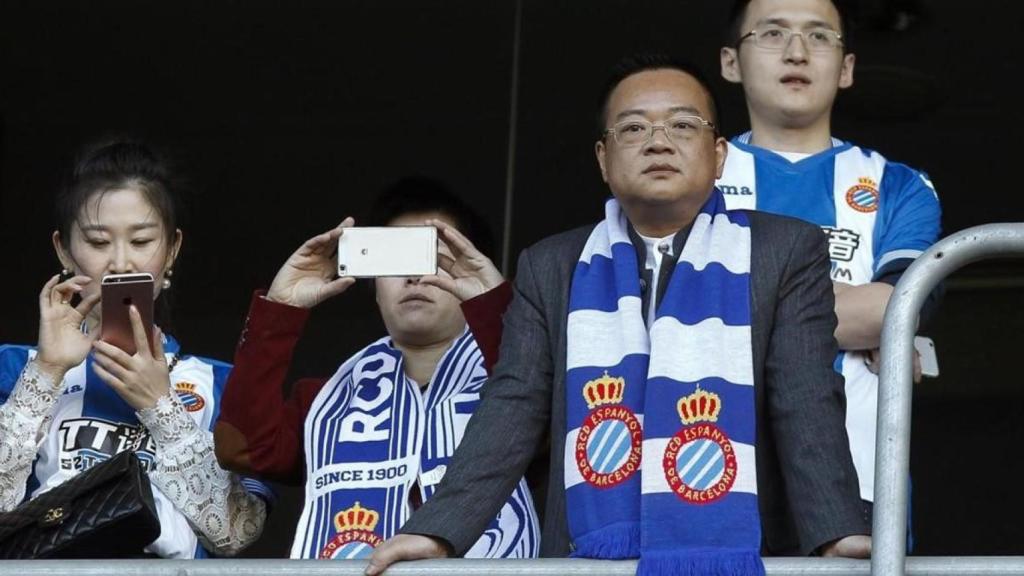 El presidente del RCD Espanyol, Chen Yansheng