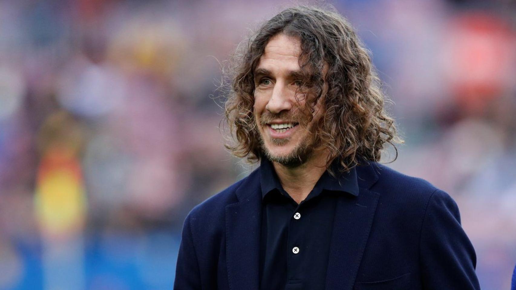 Carles Puyol en el Camp Nou / EFE