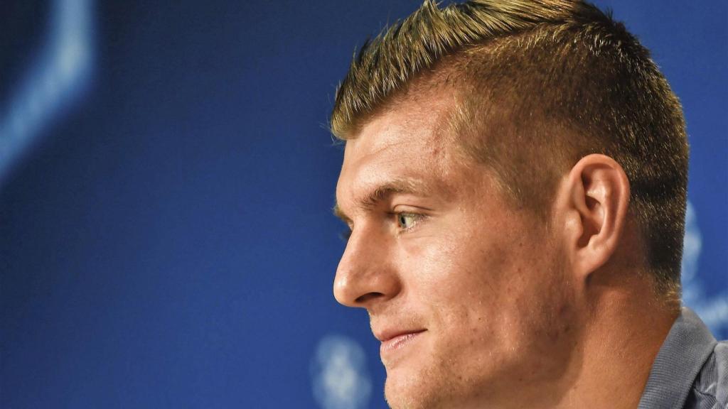 Toni Kroos, en una rueda de prensa con el Real Madrid | EFE