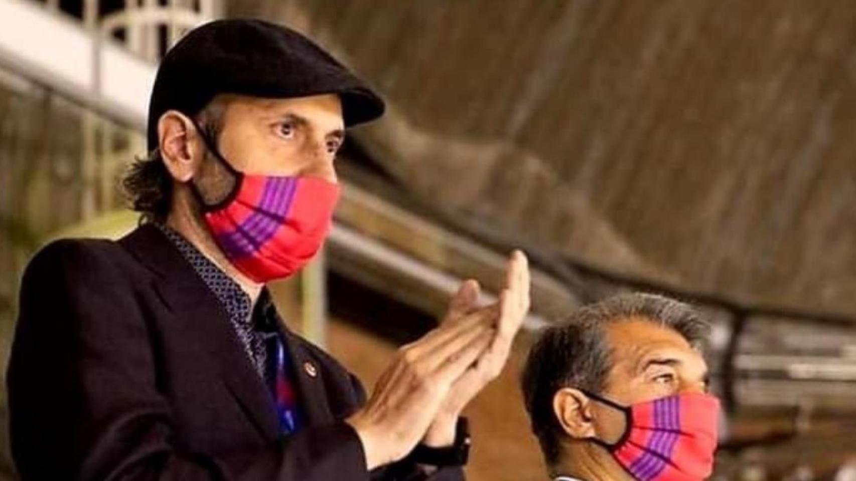 Miquel Camps junto a Joan Laporta / FC Barcelona