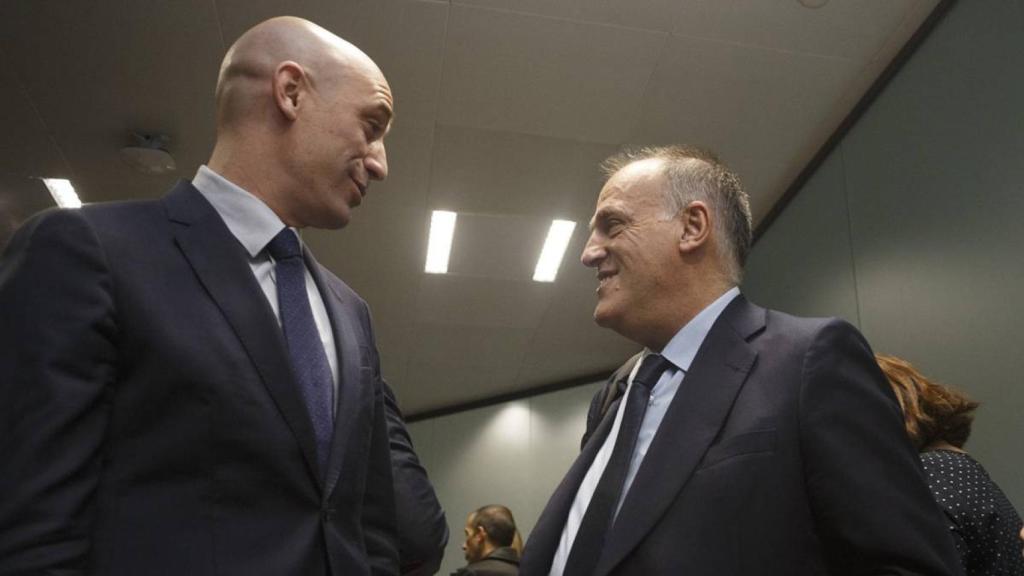 Tebas y Rubiales en una imagen de archivo