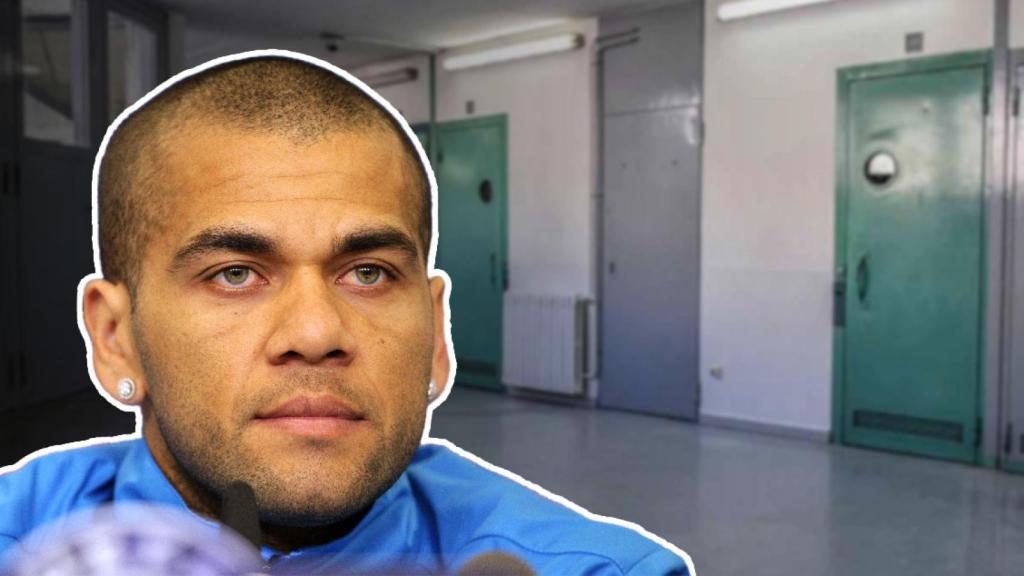 El exjugador del FC Barcelona Dani Alves y celdas en la cárcel de Brians 1 / FOTOMONTAJE CG