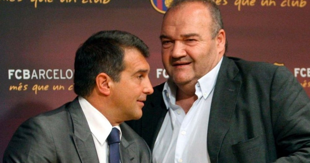 Joan Laporta y Joan Oliver cuando estaban al frente del Barça / EFE