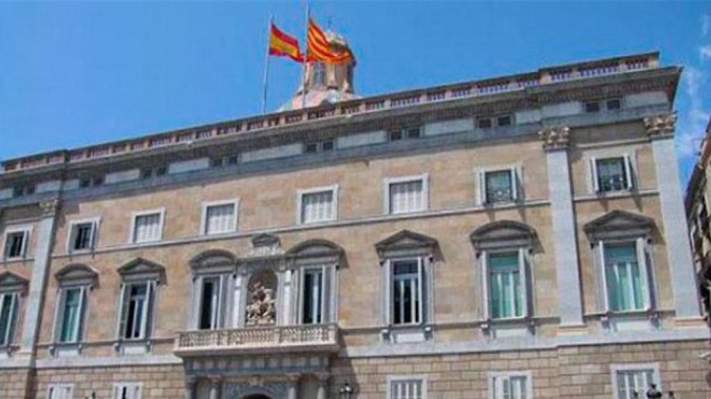 Fachada del Palau de la Generalitat, situado en la plaza Sant Jaume de Barcelona