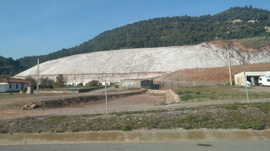 Depósito de residuos de la mina de Iberpotash en Sallent