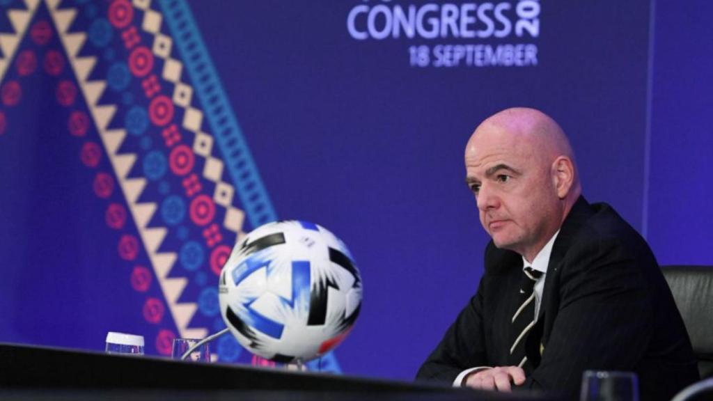 Gianni Infantino en un acto de la FIFA