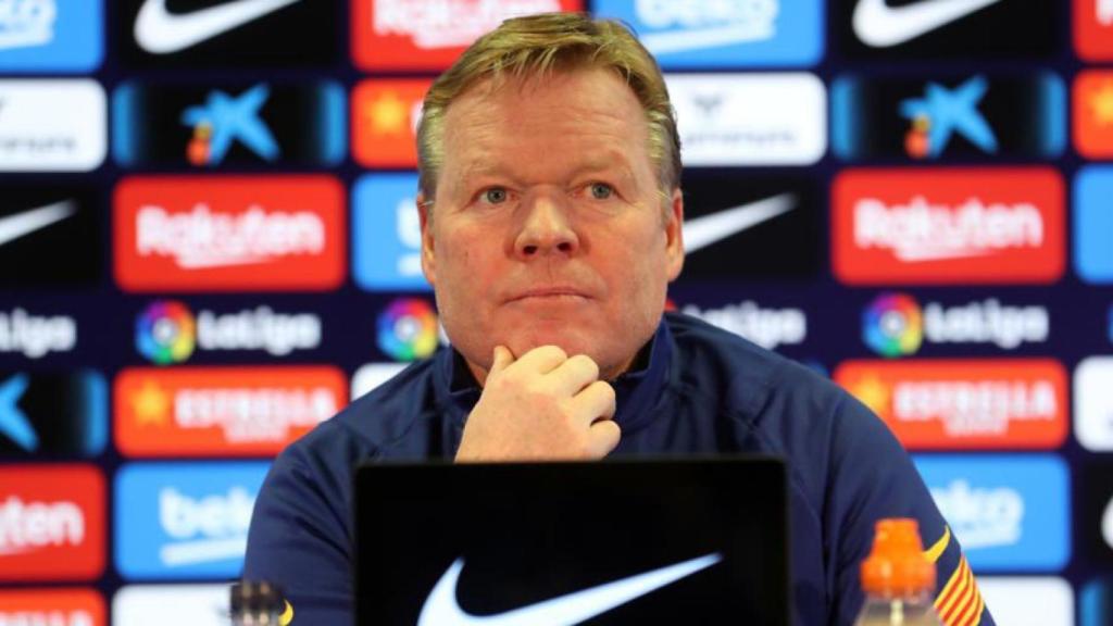 Ronald Koeman en una imagen de archivo en rueda de prensa