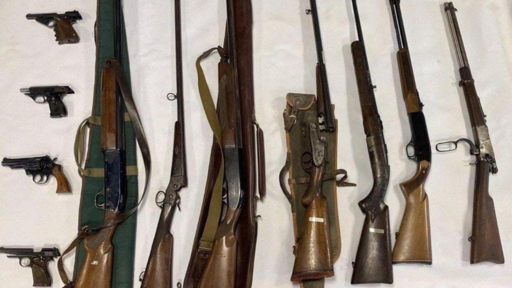 Armas de fuego incautadas por los Mossos d'Esquadra