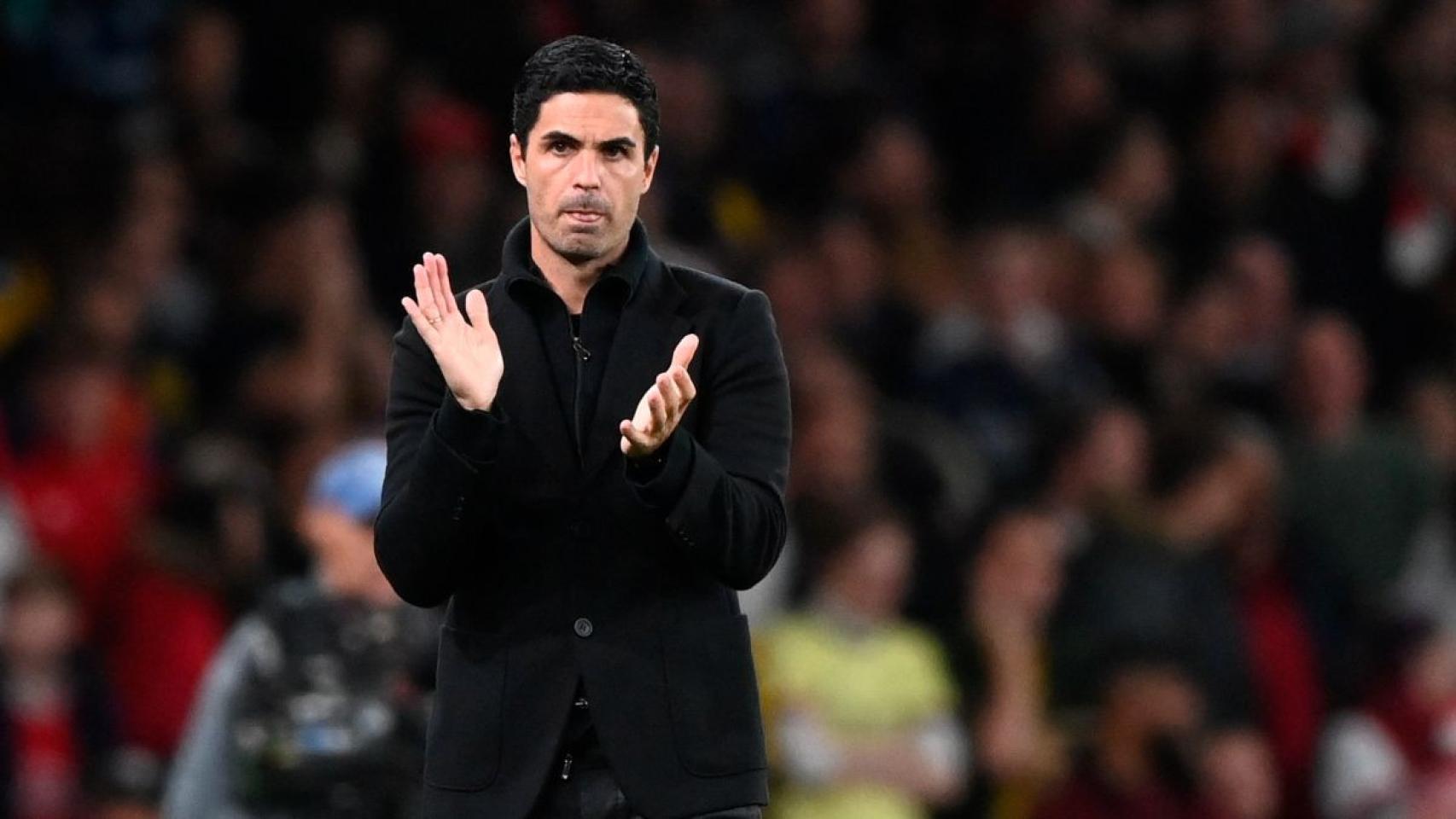 Mikel Arteta, técnico del Arsenal, durante un partido de la Premier / EFE