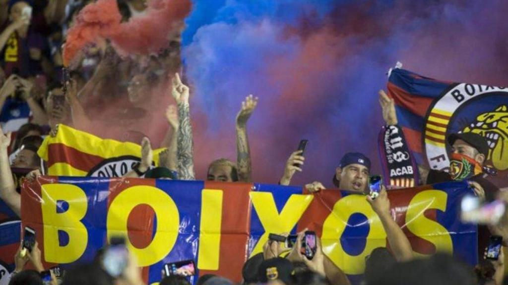 Una pancarta de los Boixos Nois en Los Ángeles / REDES