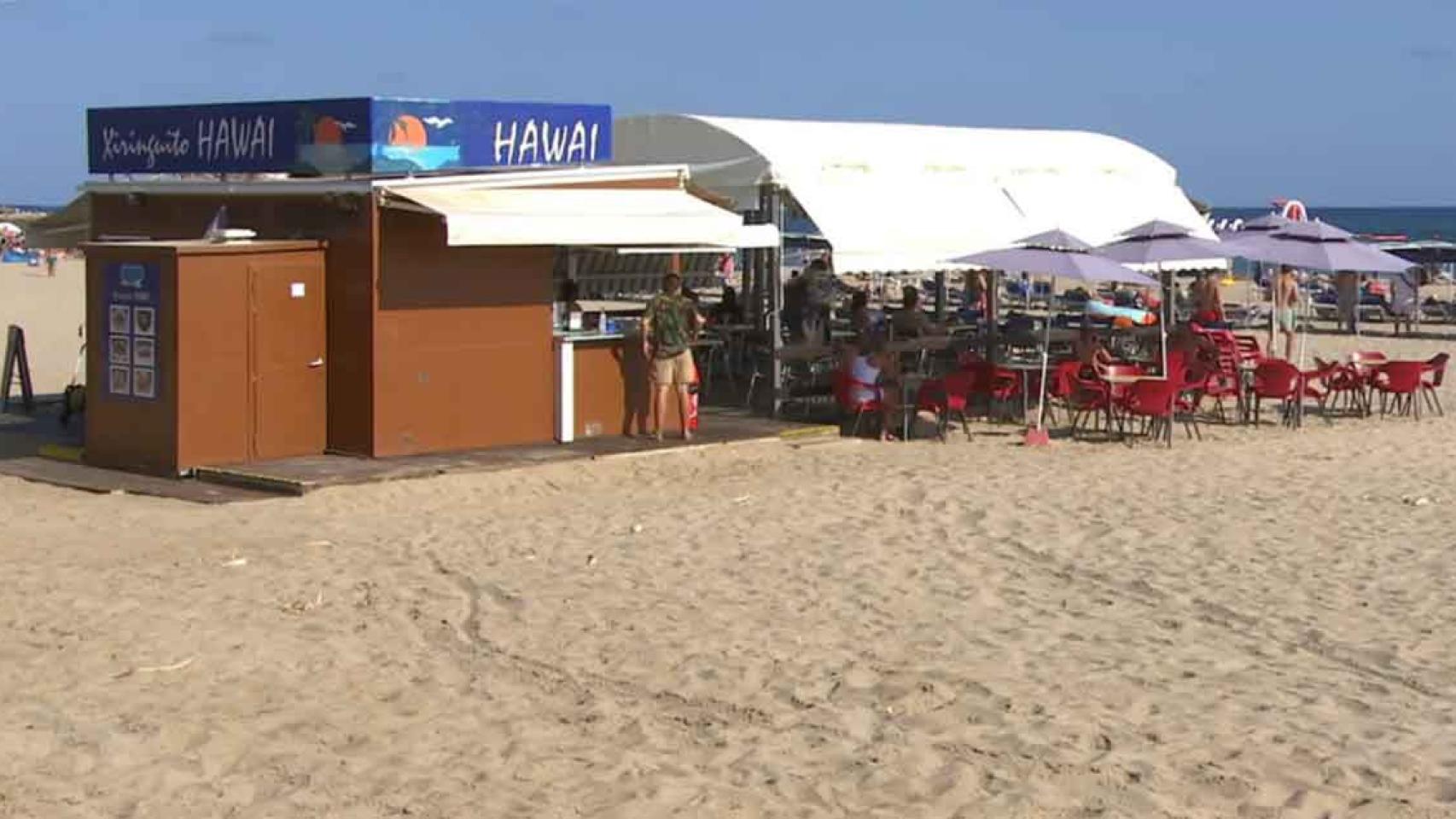 Uno de los chiringuitos de la playa de Cambrils / TV3
