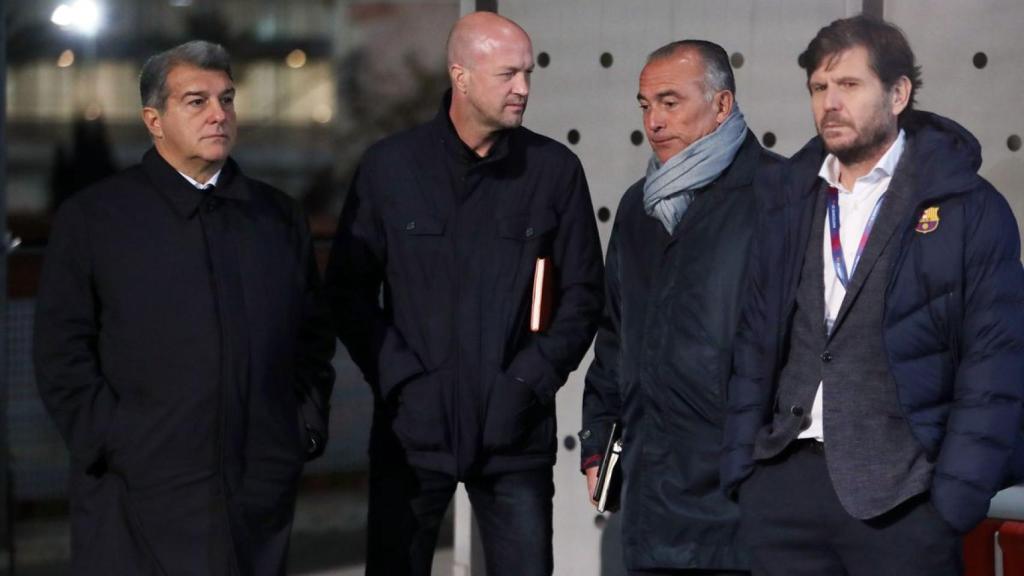 Alemany, Laporta, Yuste y Cruyff representan la cúpula deportiva del Barç