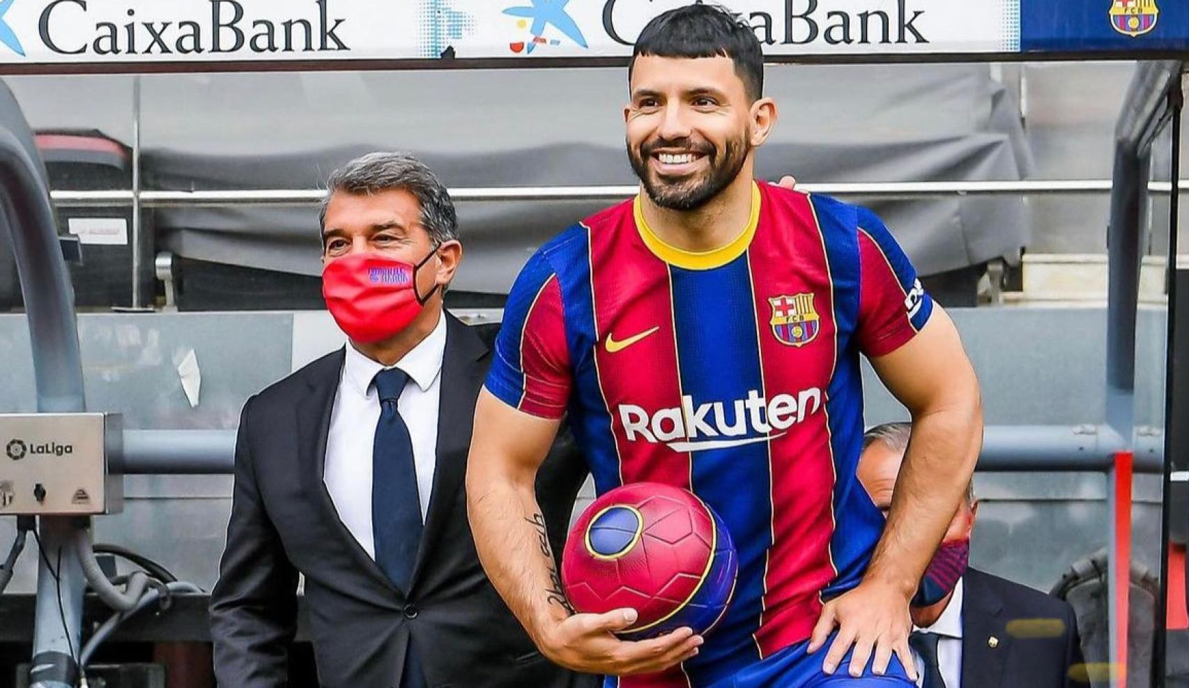 Agüero en su presentación / CULEMANÍA