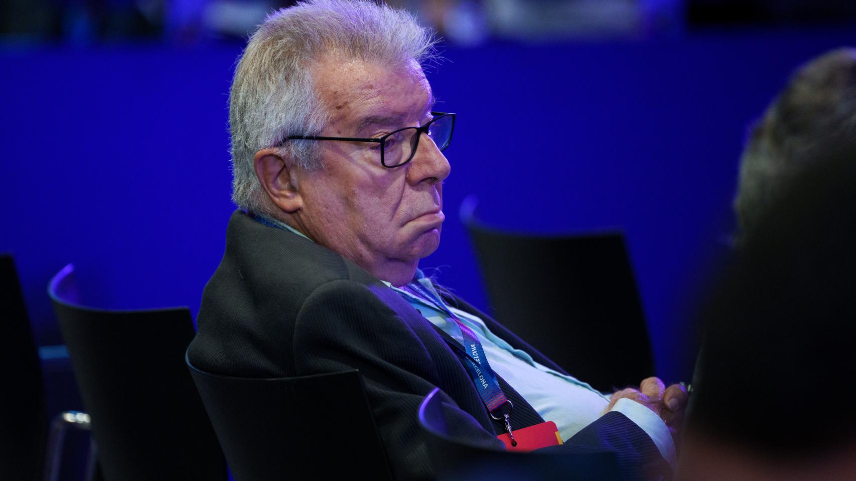 Josep Maria Minguella, en la asamblea de socios compromisarios del Barça del ejercicio 21-22 / FCB