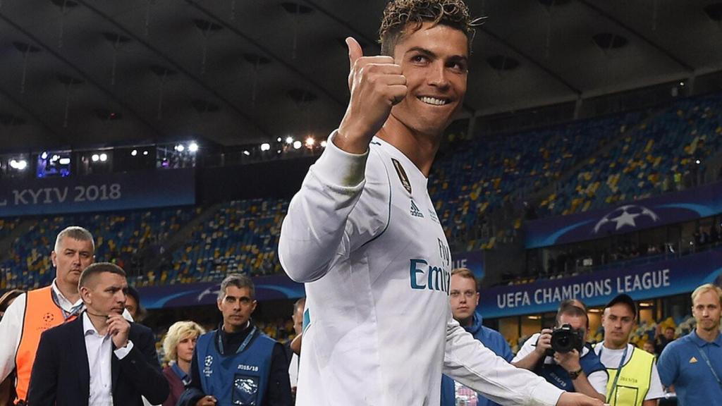 Cristiano Ronaldo, en un partido con el Real Madrid