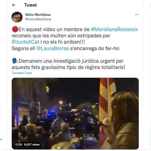 twitter vecinos meridiana