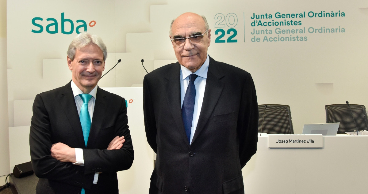 Josep Martínez Vila y Salvador Alemany, consejero delegado y presidente de Saba / CEDIDA