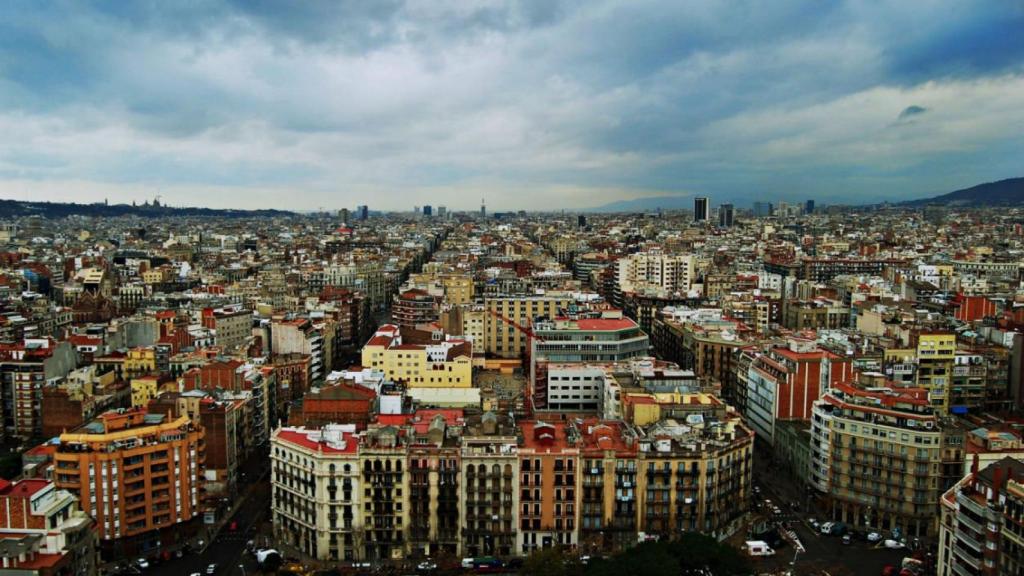 Vista de las manzanas de Barcelona