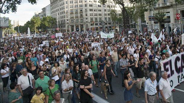 Una marcha por las calles de Barcelona / EFE