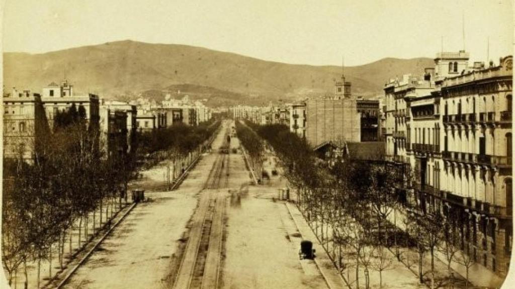 Obertura del passeig de Gràcia a la dècada de 1870  / AUTOR DESCONOCIDO