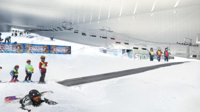 Imagen virtual del interior de las pistas de esquí / Snowworld