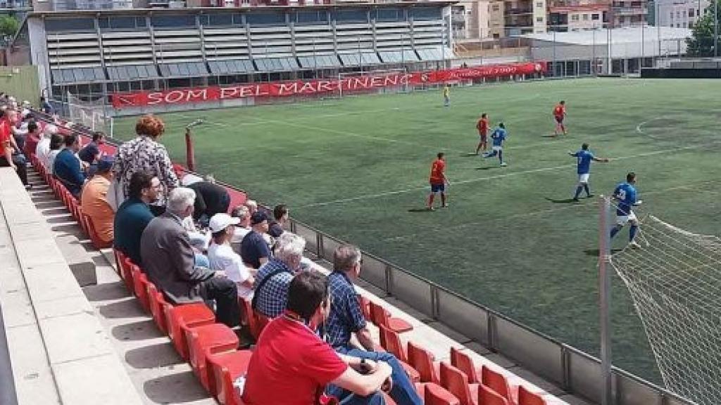 El camp de futbol del Martinenc a Barcelona