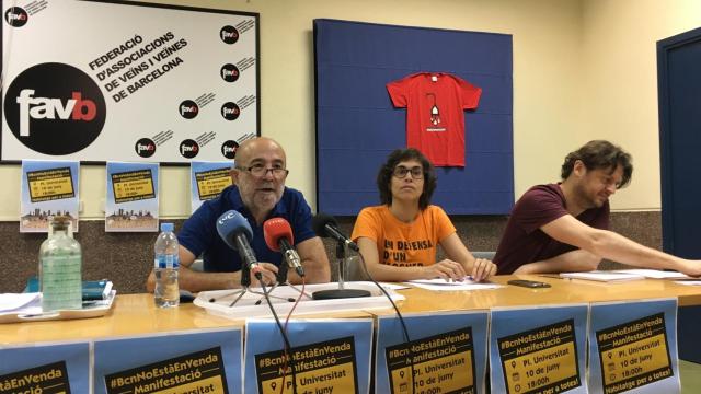 De izda. a drcha., Joan Balañach, Irene Sabaté y Enric Bàrcena