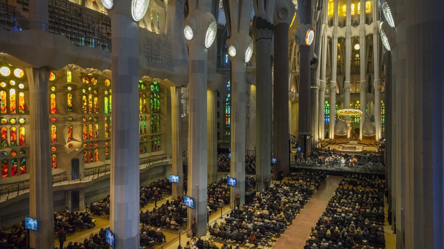 Imagen de archivo de una homilía en la Sagrada Família