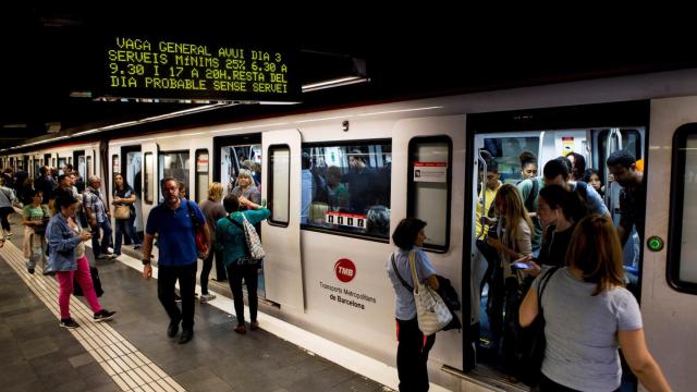 Una parada de la L3 del Metro de Barcelona