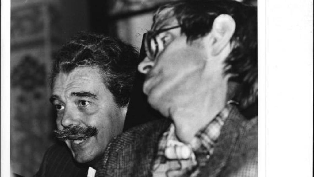 Lluís Permanyer junto a Stephen Hawking