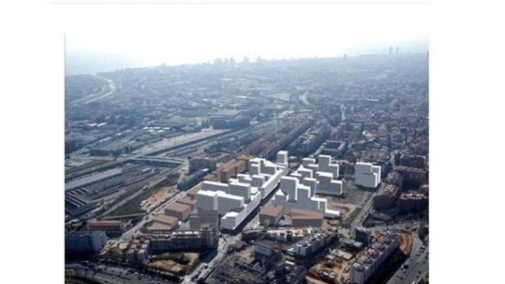 Simulació de les vivendes socials i equipaments de les Casernes de Sant Andreu / AJUNTAMENT BCN