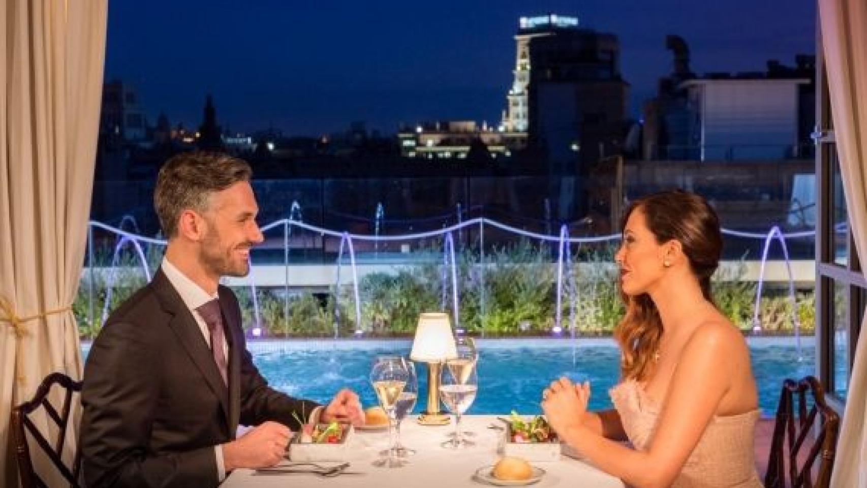 Cena de San Valentín en el restaurante Winter Garden del Hotel Palace