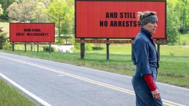 Tres anuncios a las afueras, ganadora de un Oscar a la mejor actriz