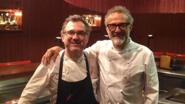 Albert Raurich y Massimo Bottura