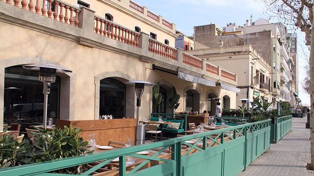 La terraza cuidada de Bivio